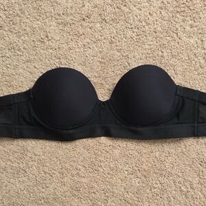 Classic Black Strapless Bra